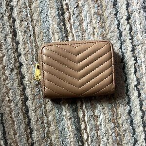 Elegant Tan Quilted Women's Wallet